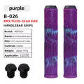 165MM Bike Handlebar Grips (Soft Rubber) - Bikes/Scooters/MTB, Colored Plugs