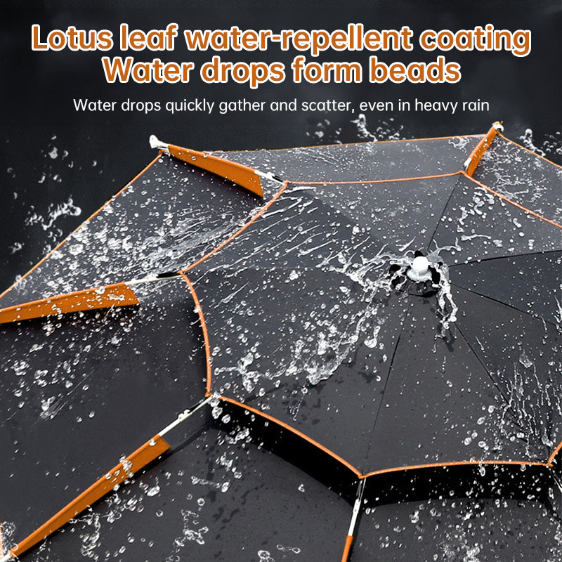 360° adjustable fishing sun umbrella: anti-UV, rainproof, portable large outdoor shade.