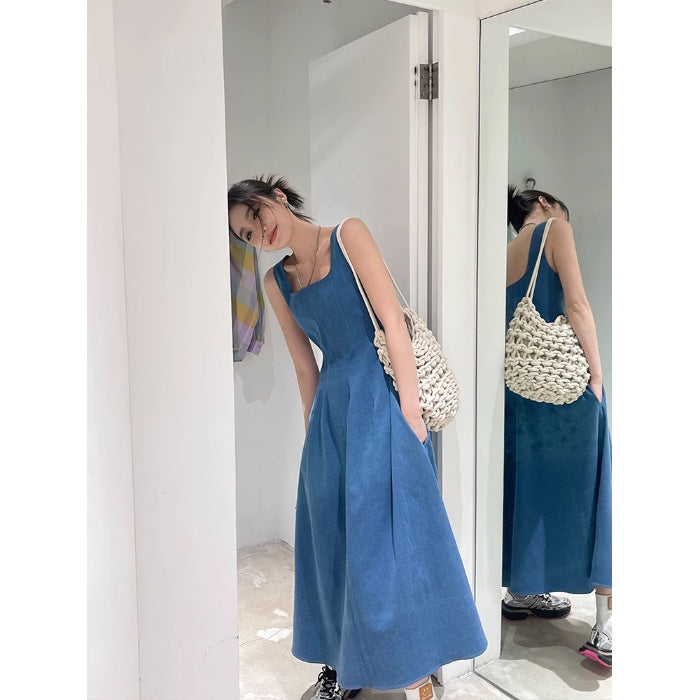Romantic Denim Dress for Women