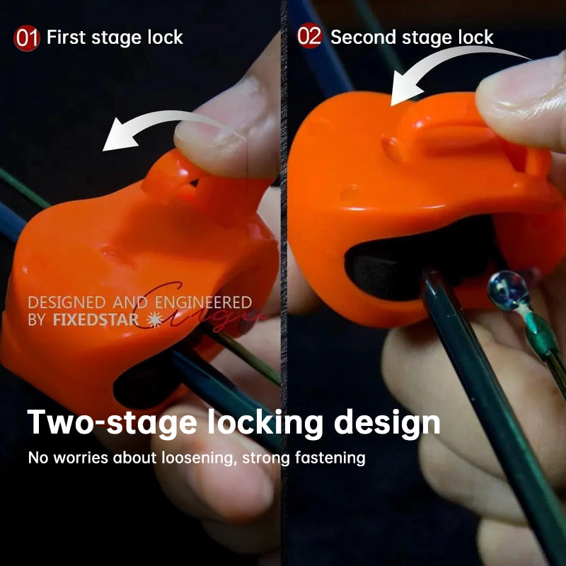 2PCS Fishing Rod Holder Clip - Compact, Wall-Mounted Fixer Strap