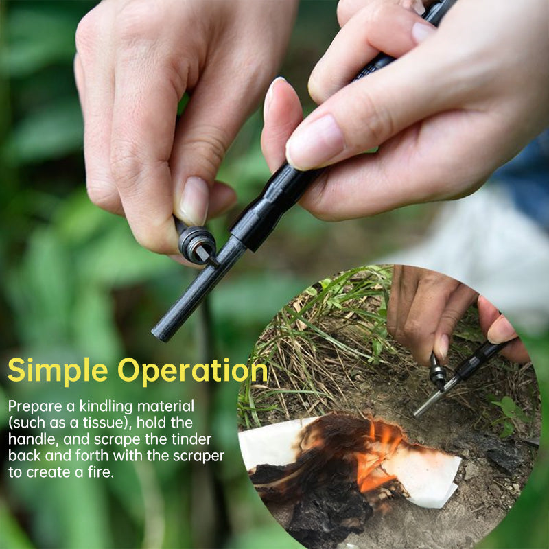 Mini Multi-Function Fire Starter (Flint & Magnesium) – Outdoor Survival Gear