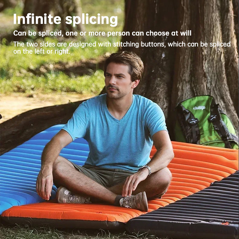 Ultralight Camping Sleeping Pad: Thicken, Self-Inflating with Built-in Pump (Outdoor/Travel)