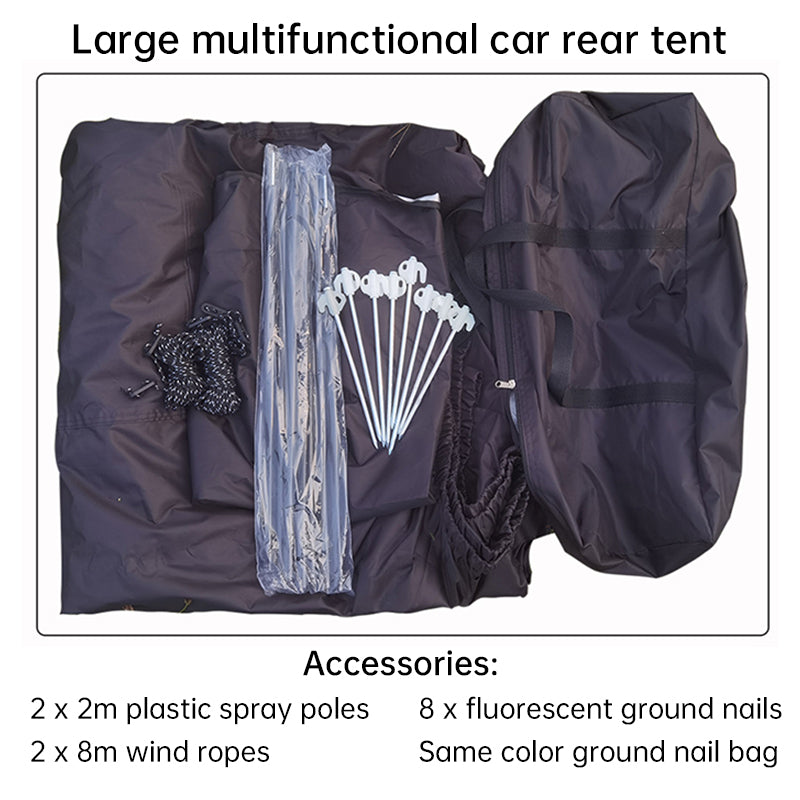Large Multifunctional Outdoor Zipper Tents for Camping - Water - Repellent, Rainproof, Sunscreen, for Multiple People
