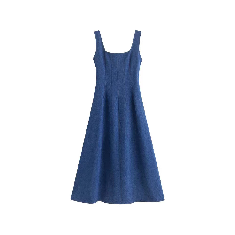 Romantic Denim Dress for Women