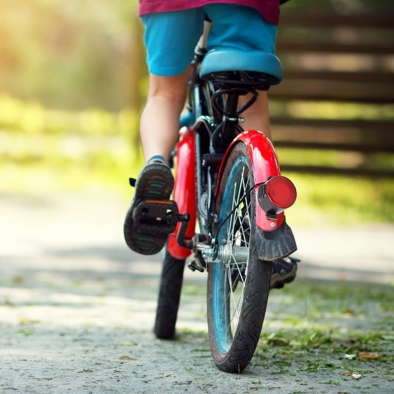Red & White LED Bike Light Set: Rechargeable (USB Charging, Built-in Battery) – Includes Cycling Flashlights