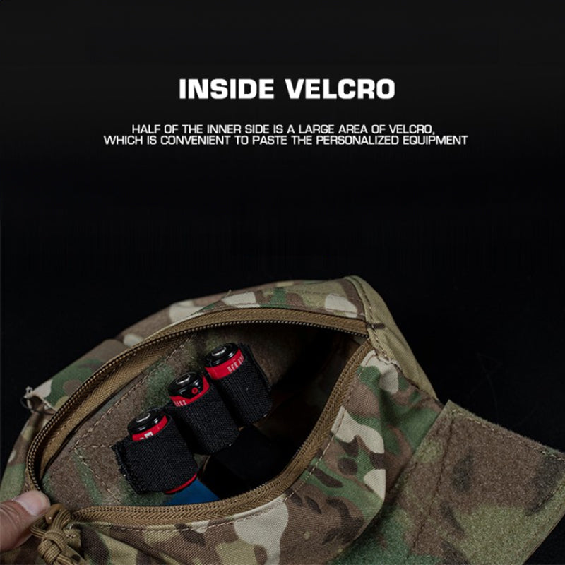 Tactical Hunting Vest with Drop Pouch, for Airsoft & CS, Outdoor Sports
