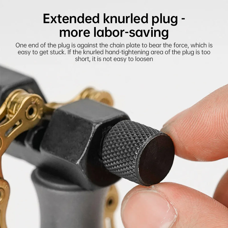 Universal Bike Chain Breaker v3.8: Cuts pins, removes links. For single - 12 speed MTB, road bikes. Repair tool.