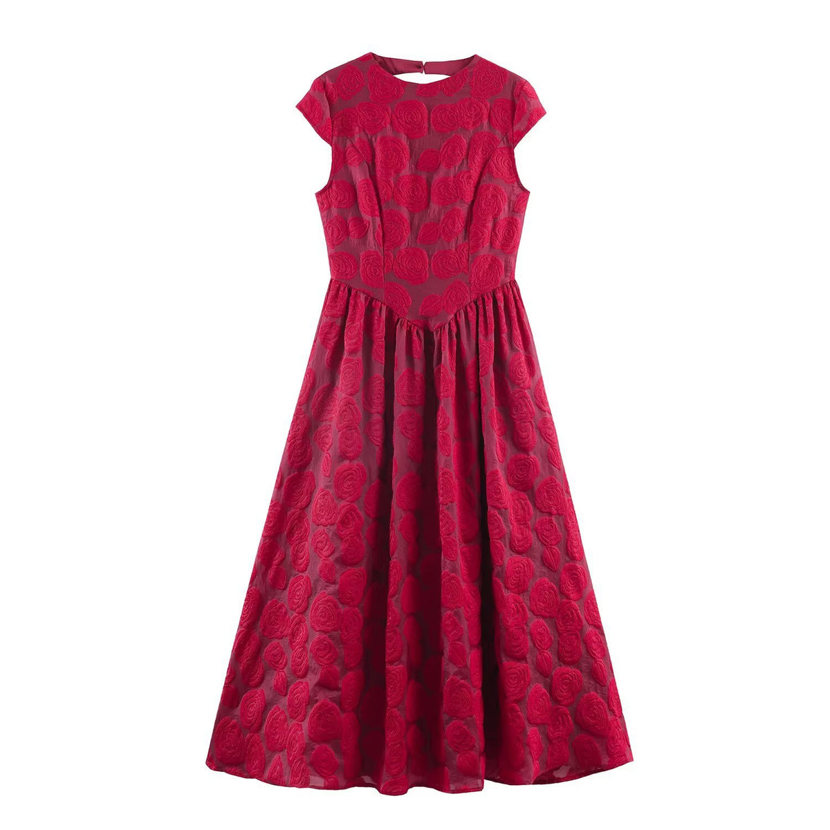Backless floral dress for women