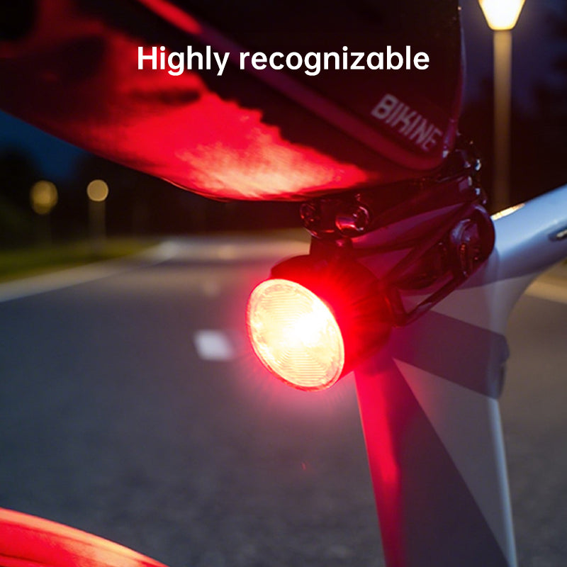 Red & White LED Bike Light Set: Rechargeable (USB Charging, Built-in Battery) – Includes Cycling Flashlights