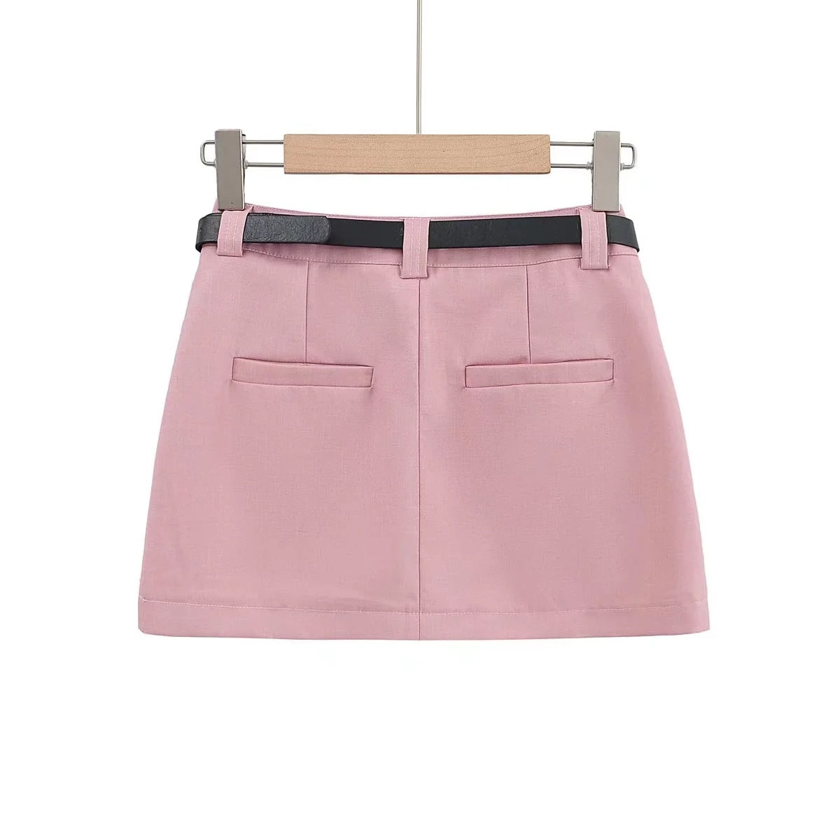 Pleated short skirt for women