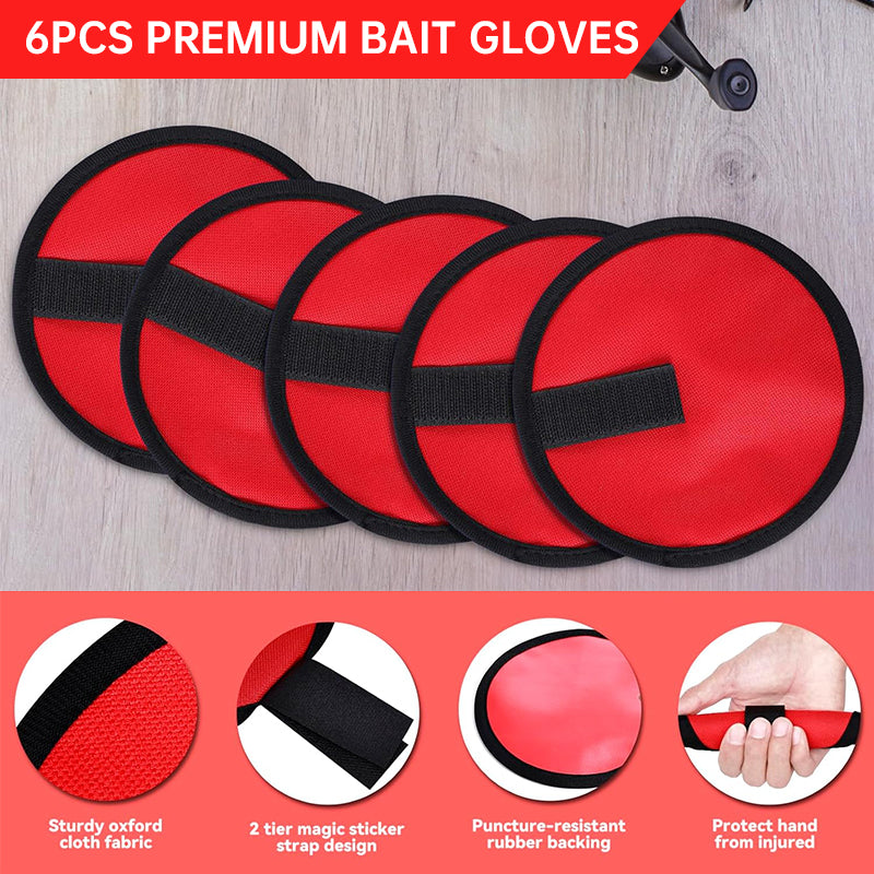 6 - piece set of 5.9 - inch lure wraps. Doubles as covers, gloves, hook protectors. Keeps anglers safe while fishing.