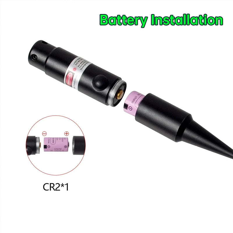 .177-.50 caliber rifle red/green tactical barrel sight kit, button-switch laser pointer, for Airsoft/hunting