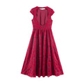 Backless floral dress for women