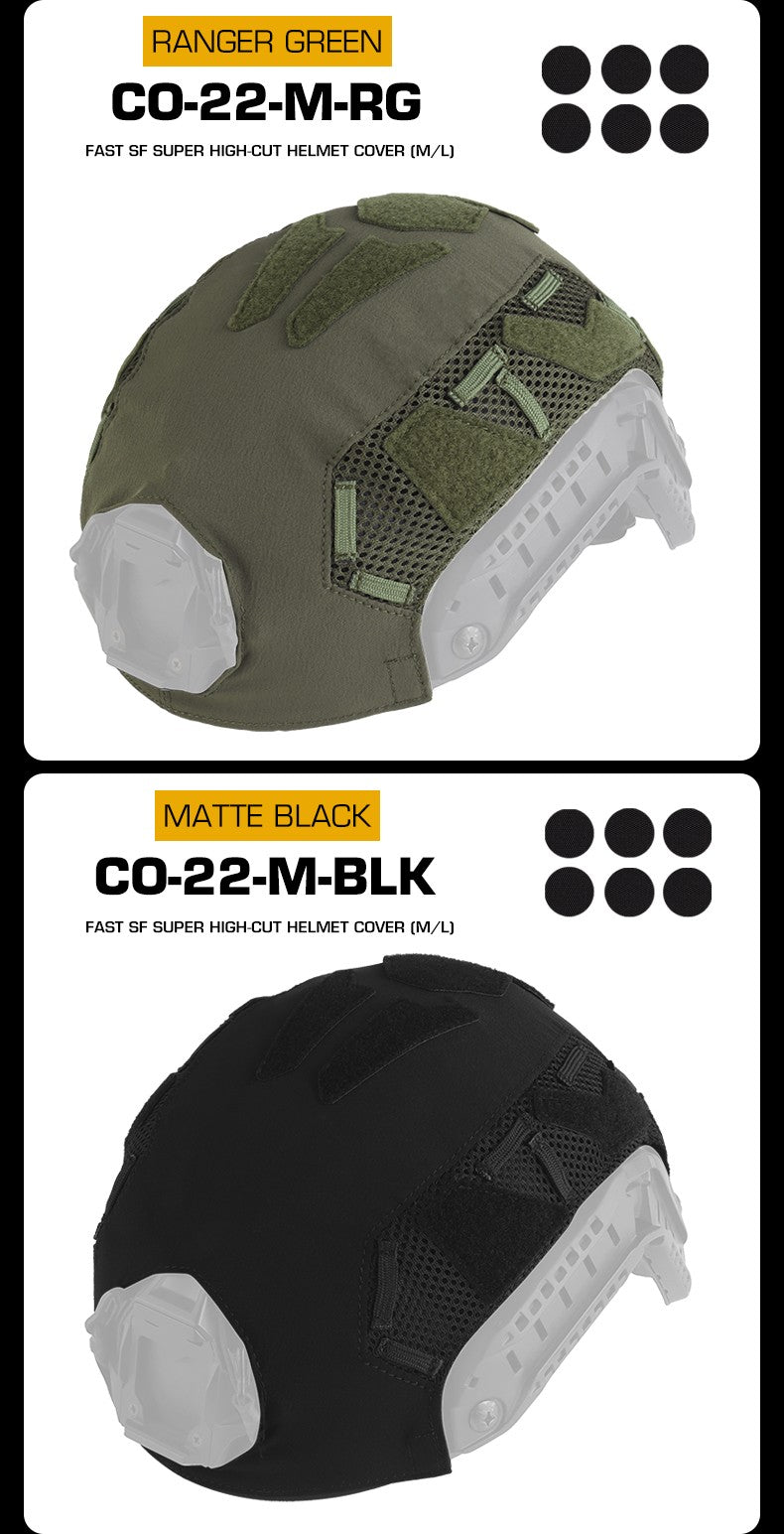 FAST SF Ultra-high Cut Camouflage Helmet Cover (Medium Size, M)