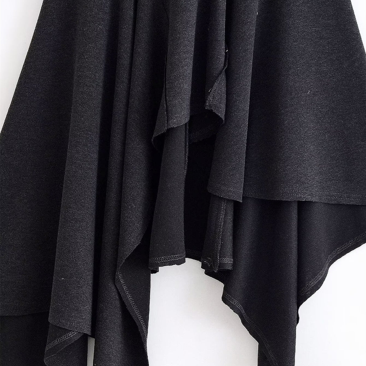 Asymmetric dress for women on the street